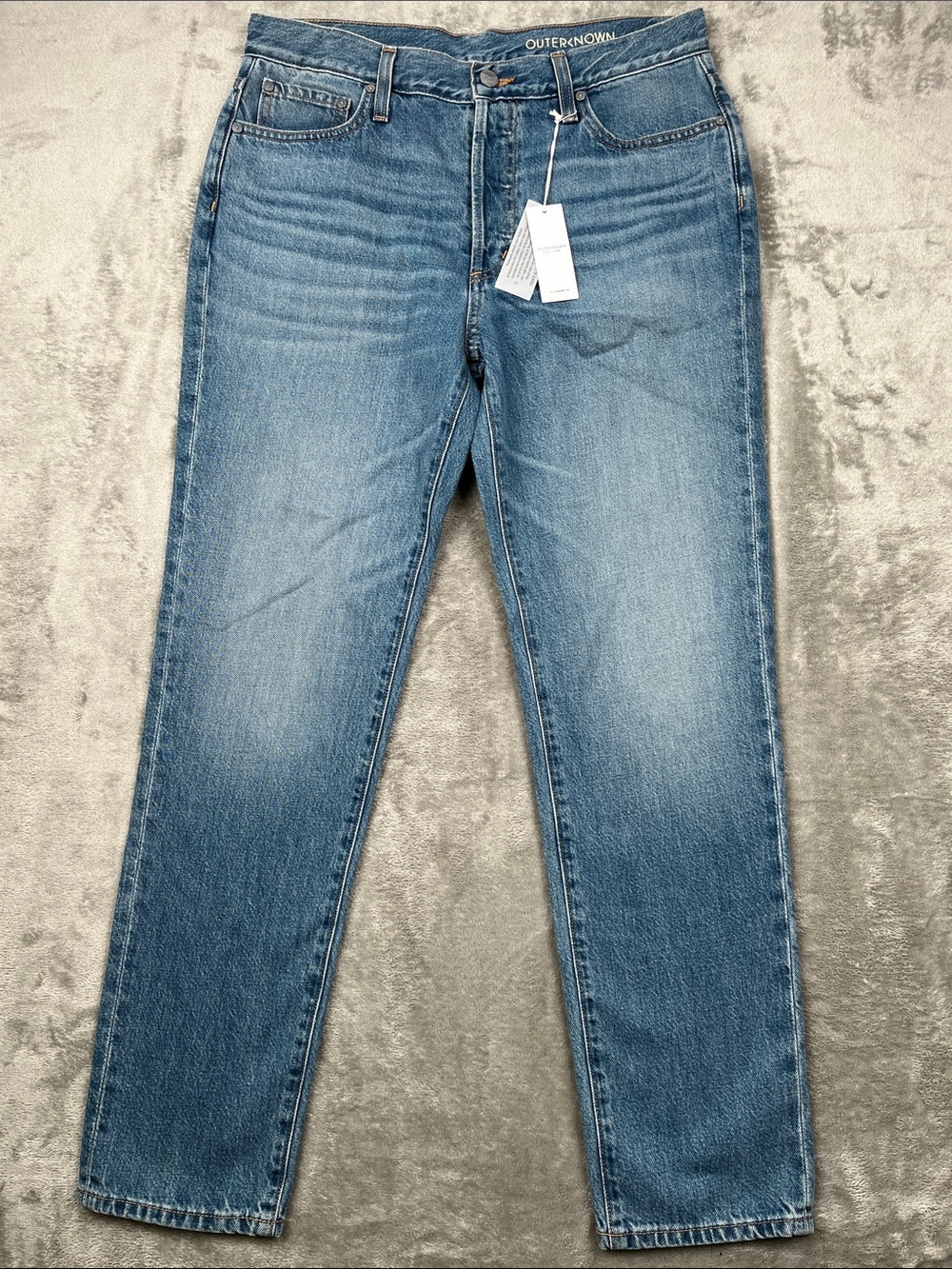 NEW Outerknown 28, 6 Generation Slim Straight Jeans Fly Button USA